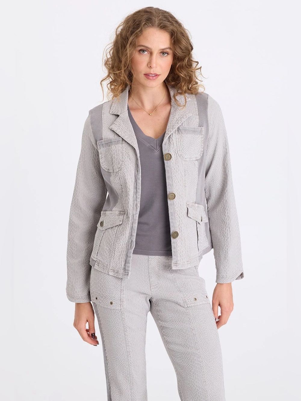 XCVI
CORNELIA JACQUARD FITTED BLAZER